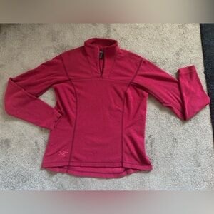 Womens Arc’teryx Polartec Fleece Dark Pink Size Medium 8-10